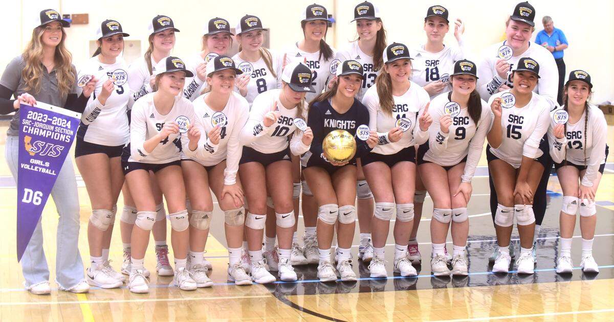 The Stone Ridge Christian High School volleyball team won the Sac-Joaquin Section Division VI championship on Saturday, Nov. 4, 2023 with a 3-0 sweep of Sacramento Country Day at Modesto Junior College.