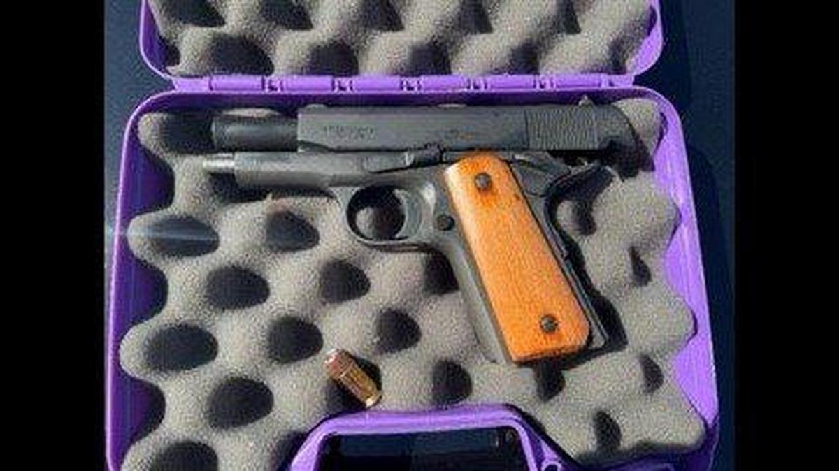 A 26-year-old man was arrested Wednesday, after Merced Police officers and detectives located a stolen gun during a search in Livingston, according to the Merced Police Department. Authorities said there are several firearms that have not been recovered. Image courtesy of Merced Police Department.