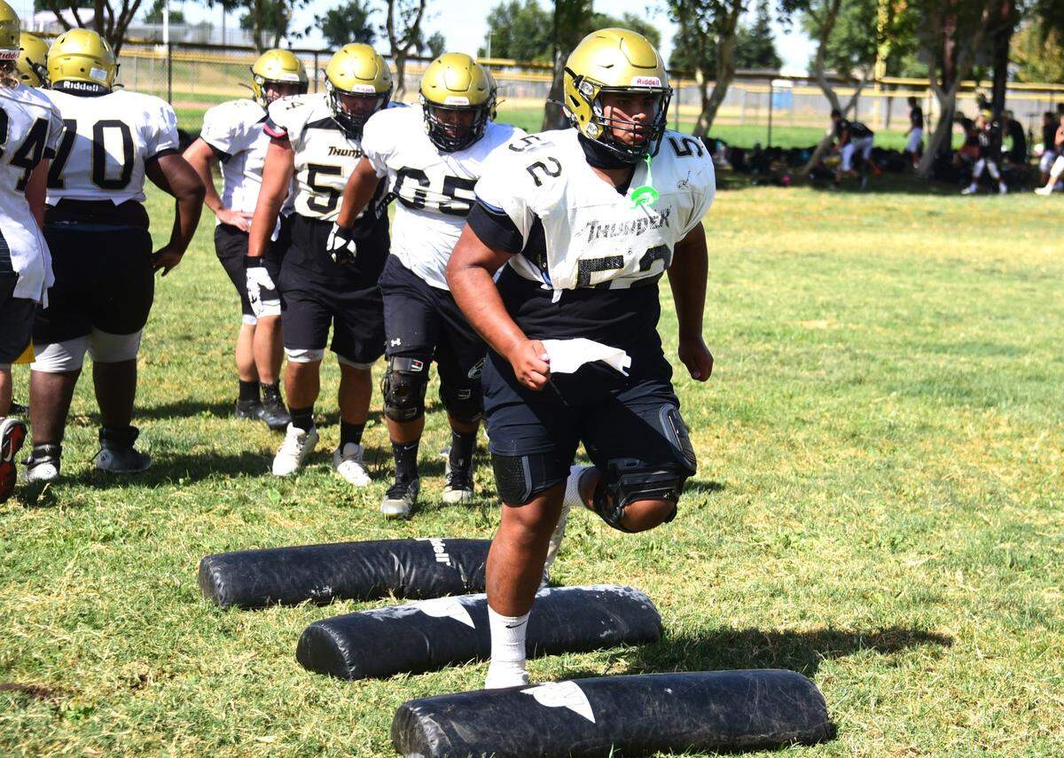 Buhach Colony High junior Pedro Ramirez will be counted on to make a big impact on both sides of the ball up front this season.