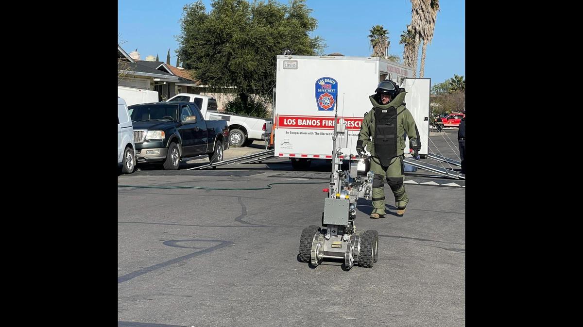A 36-year-old man suffered major injuries in what police said was a pipe bomb explosion at a home in Los Banos on Tuesday, according to the Los Banos Police Department. Authorities said they plan to file criminal charges.