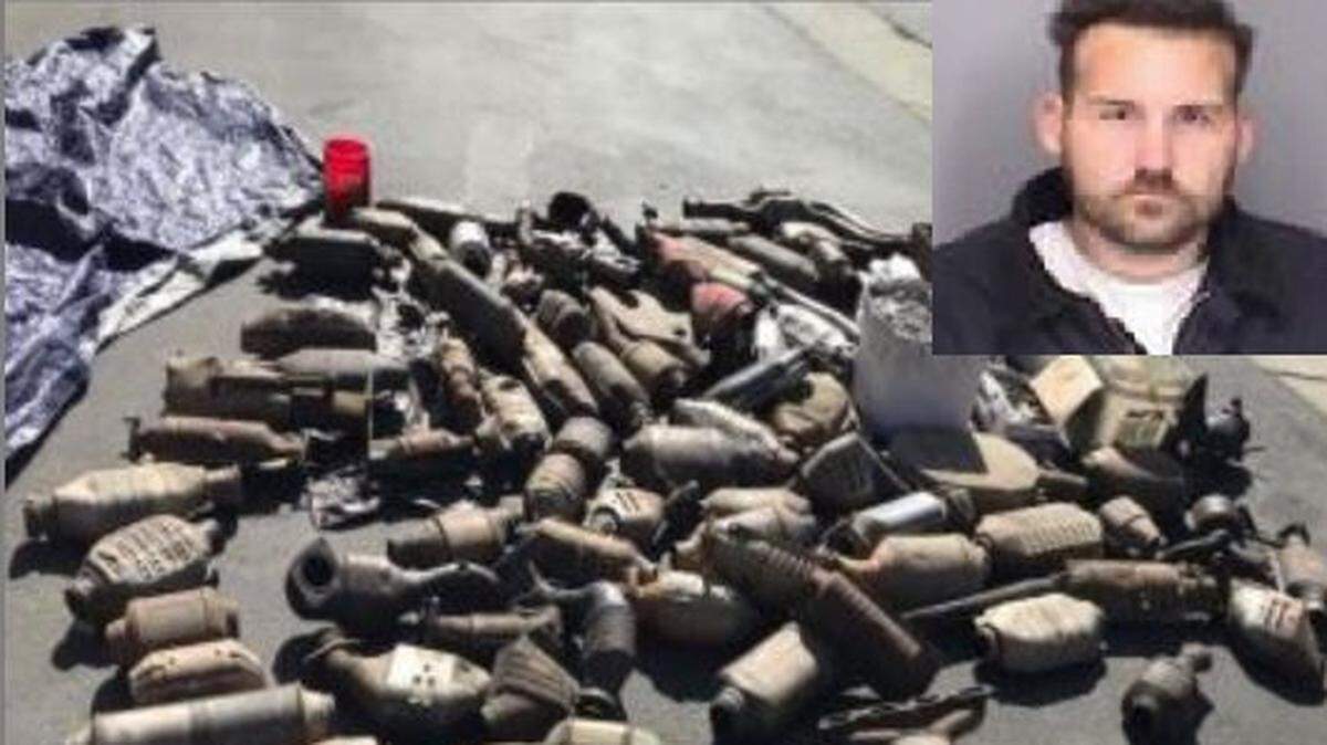 Christopher Means, 31, was previously booked into the Merced County Jail for allegedly possessing stolen property. Merced police say more stolen catalytic converters have been connected to the case.