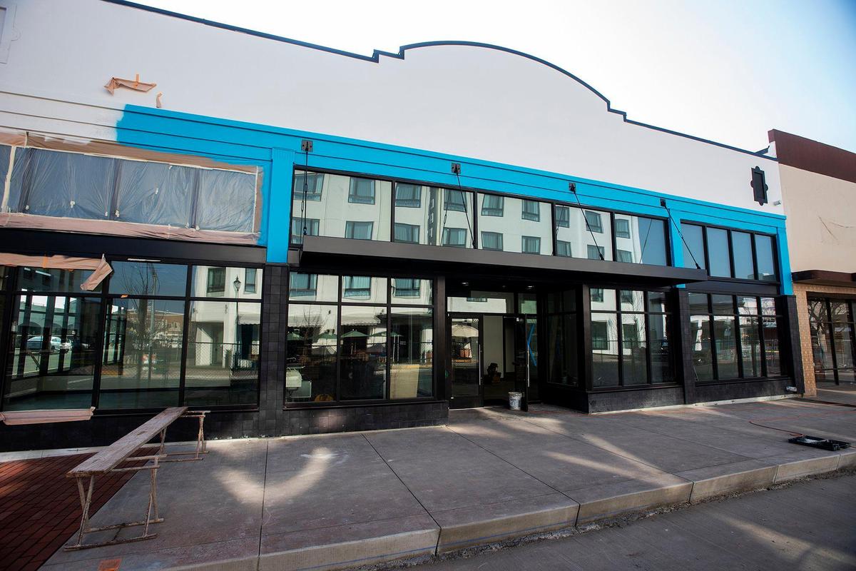 Construction continues on the Bitwise Industries location at 1635 M Street in Merced, Calif., on Thursday, Jan. 20, 2022.