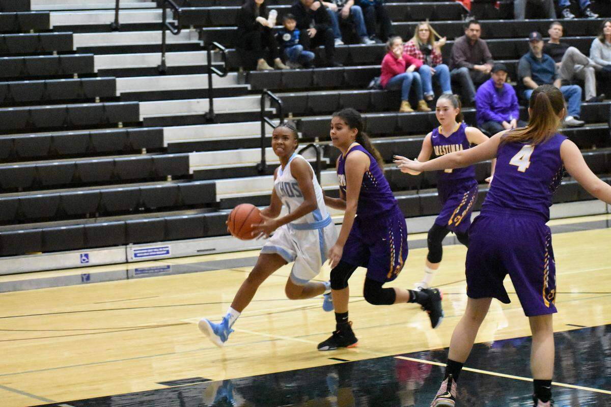 Amaya Ervin transferred from Merced High to El Capitan in October. The senior point guard has helped turn the Gauchos into a Central California Conference contender this season.