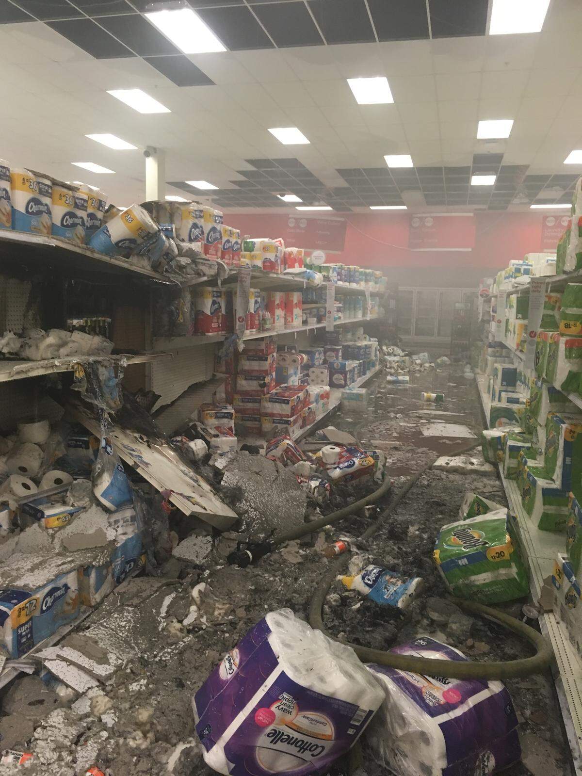 Police and fire crews were sent to the Target in the 1000 block of Commerce Avenue just after 9 p.m. Tuesday, Aug. 7, 2018, after someone set fire to items on the toilet paper aisle, according to police. No injuries were reported, but the store was evacuated because of a large cloud of smoke.
