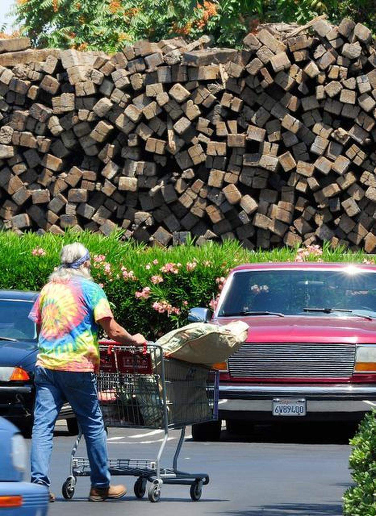 Costco customers shop in Merced.