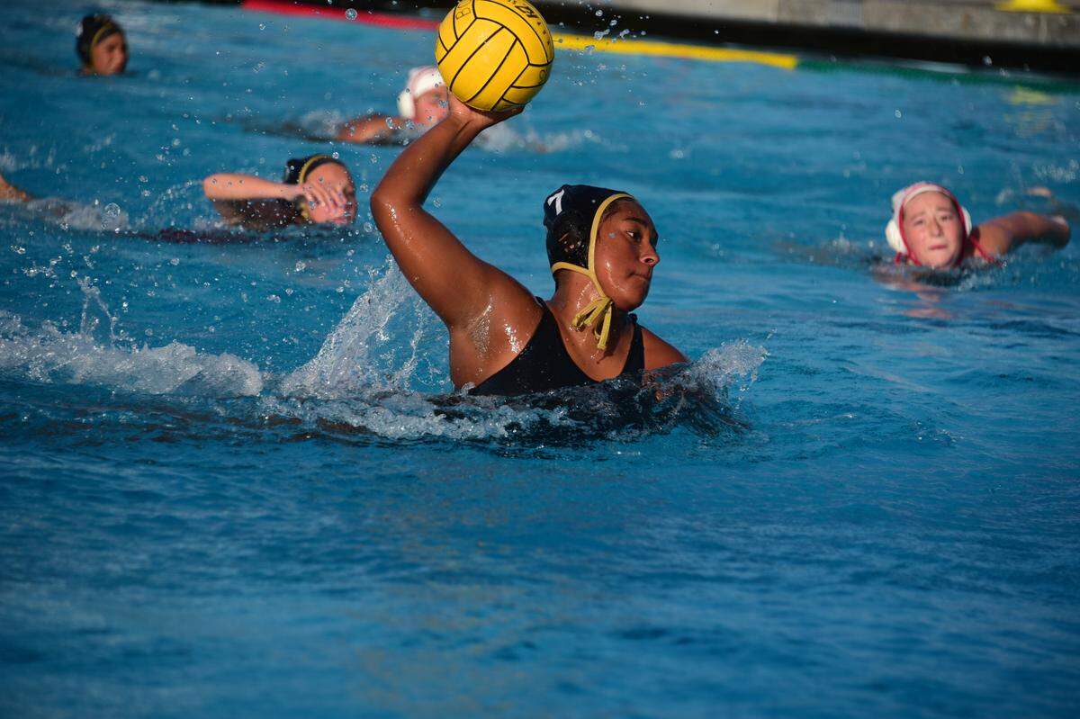 Buhach Colony’s Ayelen Colung fires a shot during the Thunder’s 17-5 playoff win over Oakdale on Tuesday, Nov. 2, 2021 at Buhach Colony High School in Atwater, Calif.