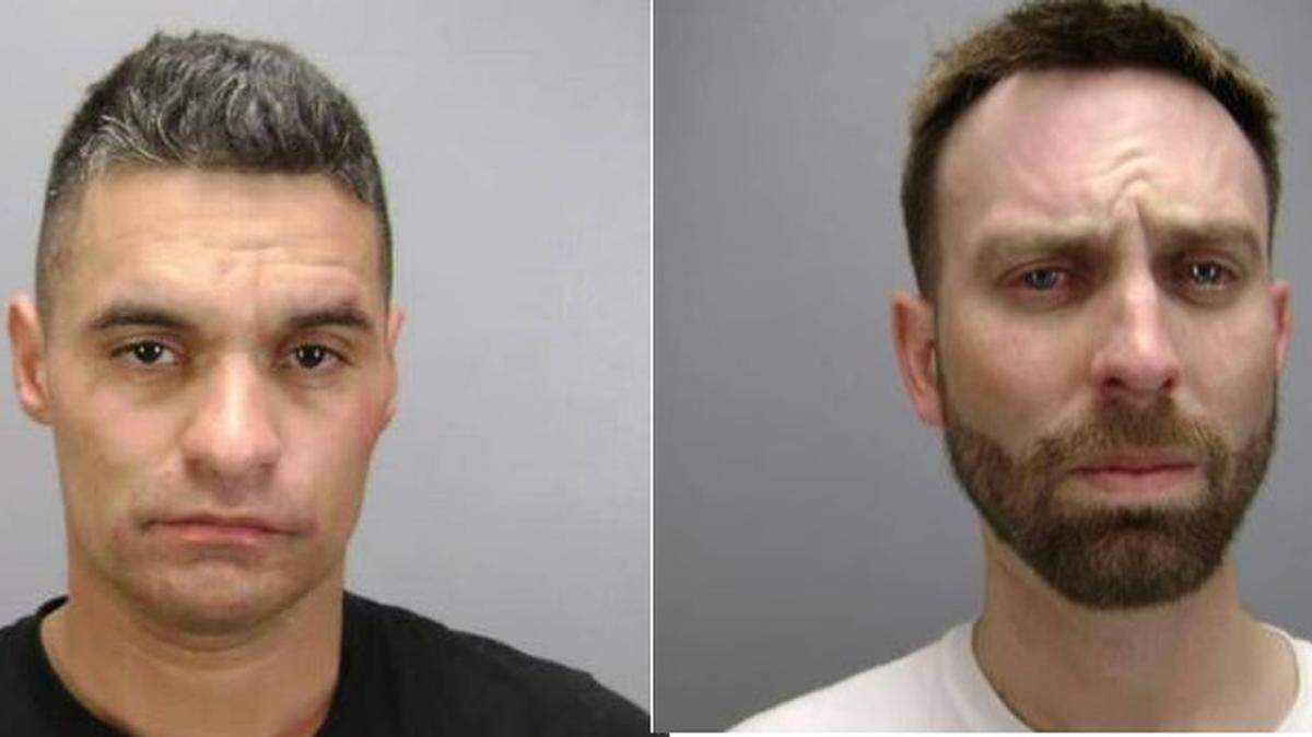 Adrian Mendoza, 37, and Charles Kidwiler, 30, are shown here.
