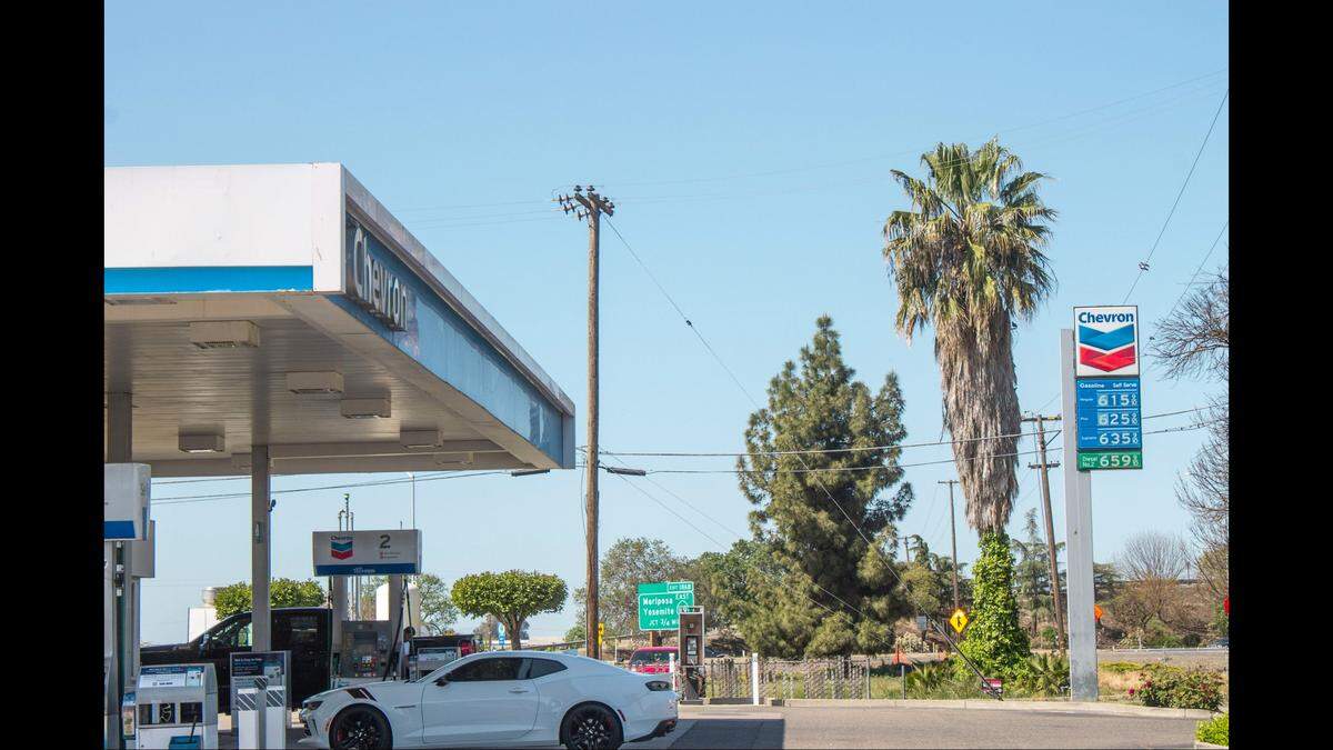 Chevron station off Highway 99. 