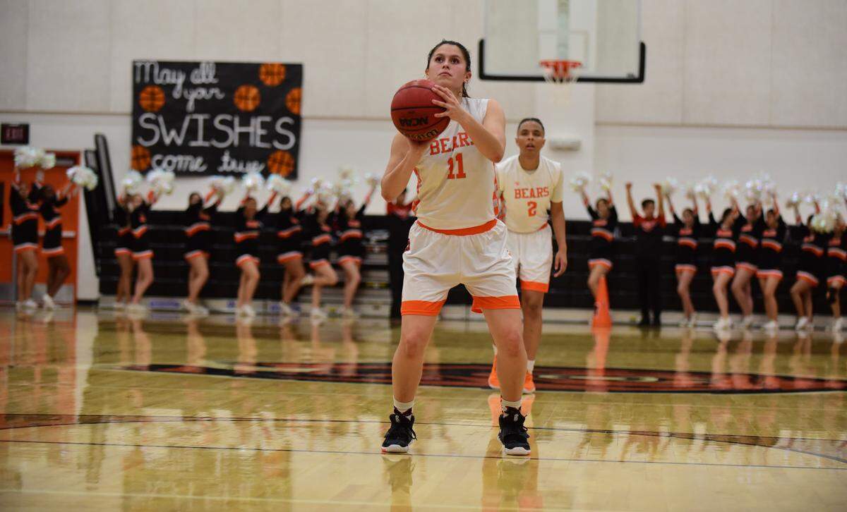 Merced High senior Kaitlynn Perez shoots a free throw during a game against El Capitan on Thursday, Jan. 30, 2020 at Vince Clemons Court.