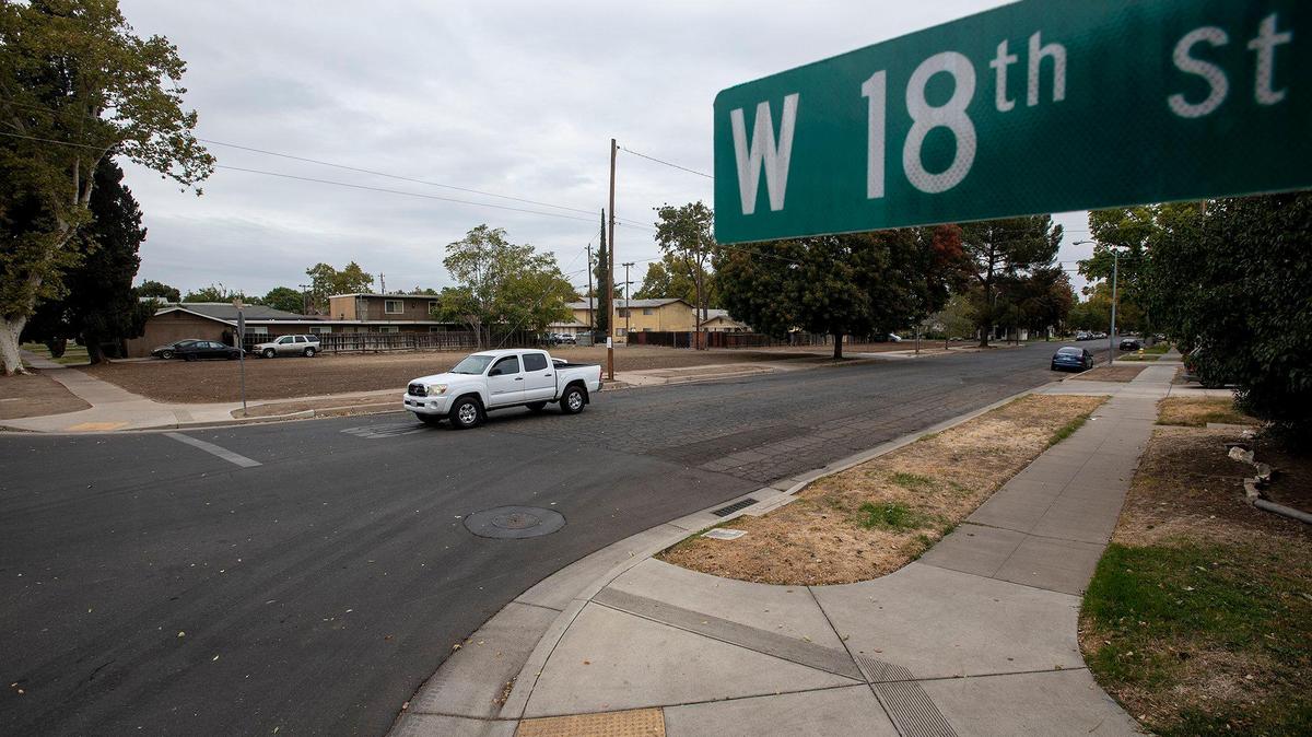 A neighborhood in the area of West 18th Street and I Street in Merced, Calif., on Wednesday, Oct. 20, 2021.