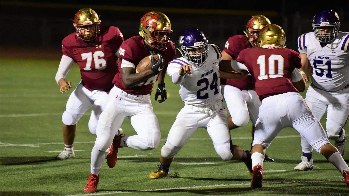 Golden Valley running back Jabari Phillips scored six touchdowns in a game against Livingston last season.