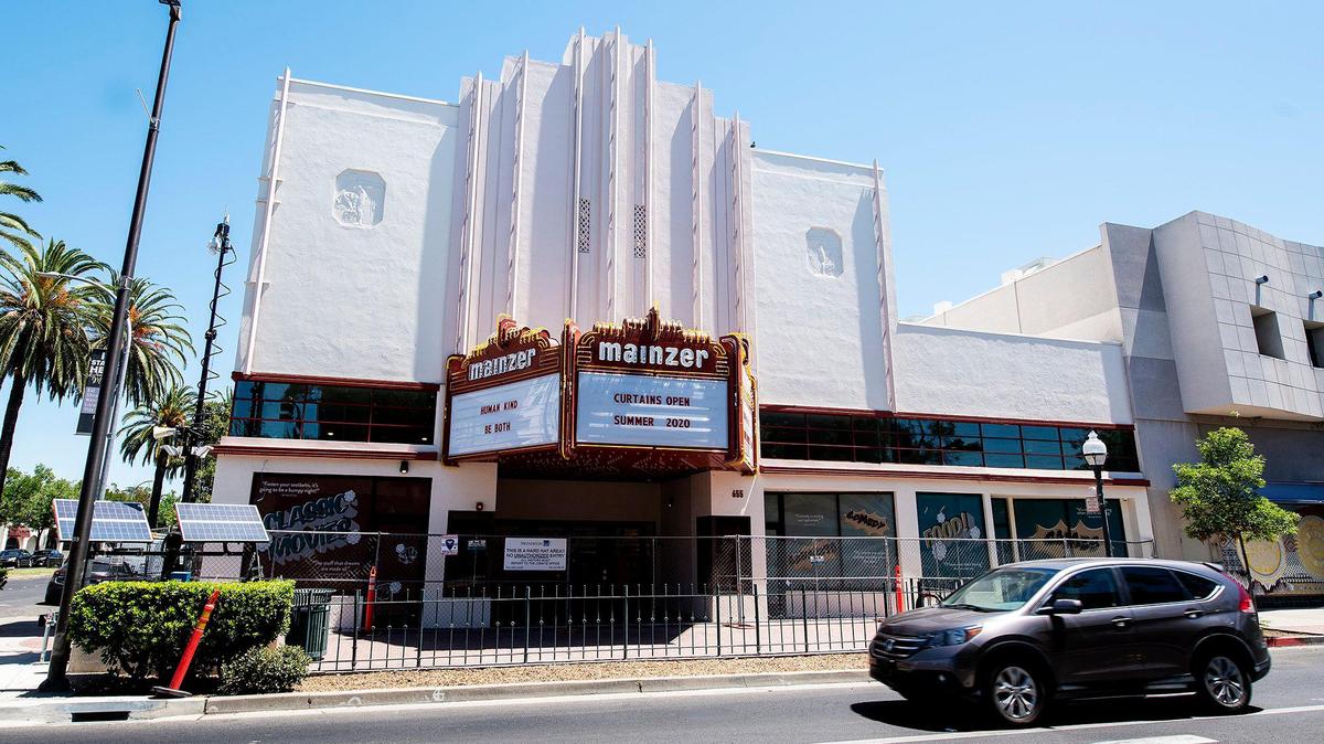 The Mainzer Theatre, located at 655 W. Main Street in Merced, Calif., on Wednesday, July 1, 2020. The restored historic theatre and entertainment venue is looking to hire for more than 20 positions as it plans to open in August of 2020.