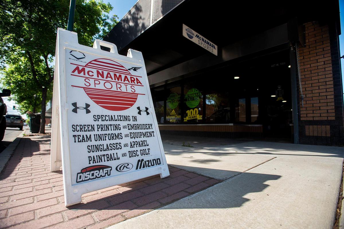 McNamara Sports located at 437 W. 18th Street in Merced, Calif., on Monday, May 8, 2023. The family owned store which sells athletic equipment, team uniforms, business apparel and offers screen printing and embroidery services, is celebrating 100 years in business