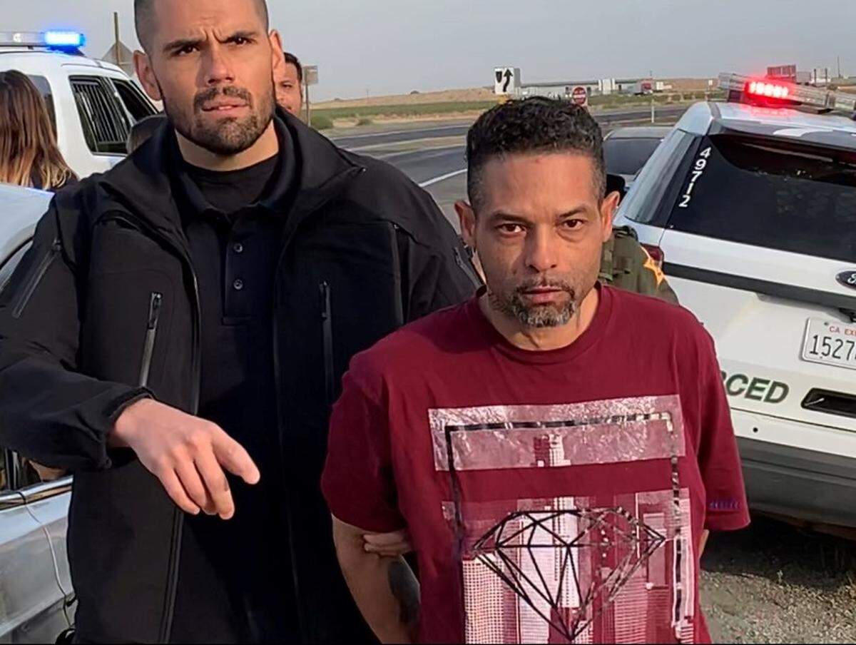 Los Banos resident Juan Luis Gonzalez Torres, 46, is arrested Wednesday, Oct. 16, 2019, in the Santa Nella area in Merced County on suspicion of shooting and killing 37-year-old Los Banos man Jose Raul Nolasco Sunday, Oct. 13, 2019, in downtown Los Banos, police said.
