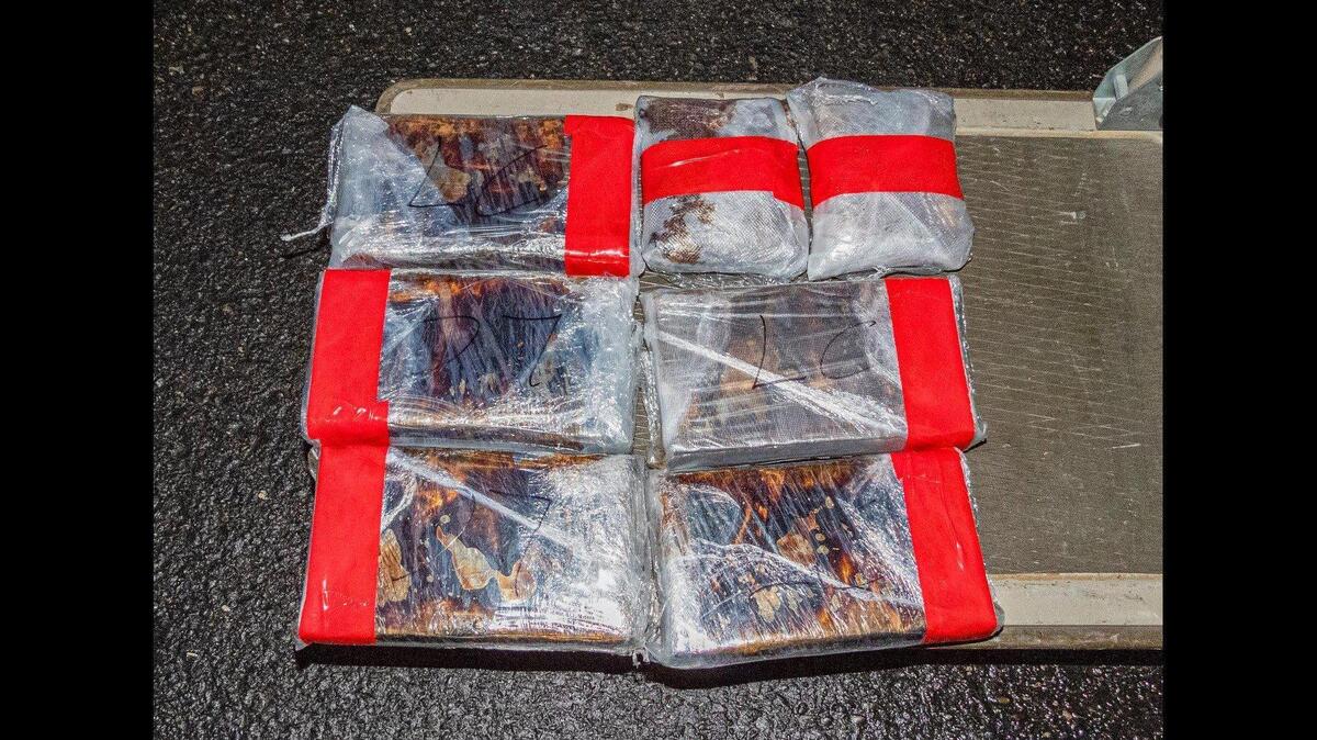 A 31-year-old San Jose man was arrested during a traffic stop on Interstate 5 in Fresno County on March 4, after a California Highway Patrol officer and CHP K-9 Beny located about 12 pounds of pure fentanyl and three pounds of heroin hidden inside an aftermarket compartment of a 2014 Nissan Sentra, according to the California Highway Patrol. Image courtesy of California Highway Patrol.