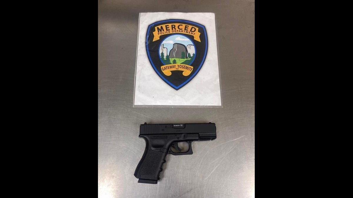 A man accused of attempted armed robbery at the Merced Rite Aid at 3142 G St. was arrested by officers Saturday, April 16, 2022, according to the Merced Police Department. Police said the suspect was found with a BB gun concealed in his waistband. Image courtesy of Merced Police Department.