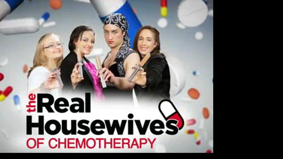 From left, Christine Anderson, Andrea Torres, Michael Maryanoff and Jessica LaBonte have fun with a short video posted on YouTube.