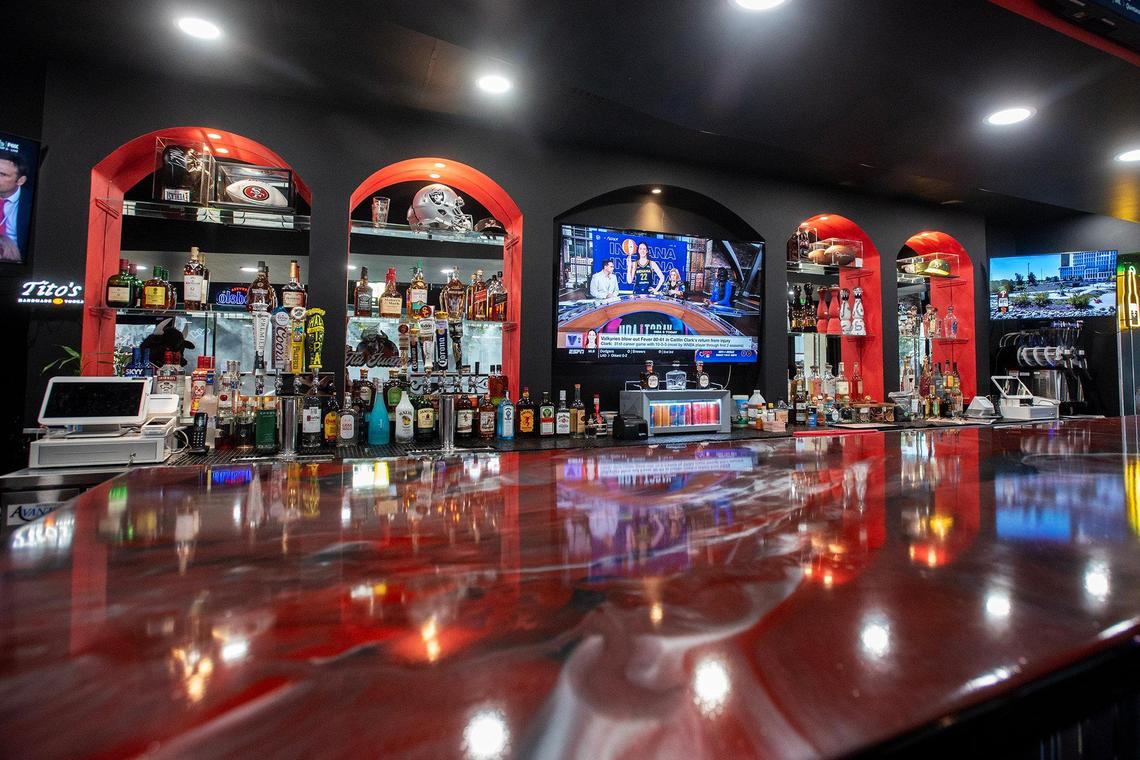 The new La Tia Juana sports bar located at 425 W. Main Street in Merced, Calif., on Wednesday, July 9, 2025. The sports bar will open to the public on July 14.