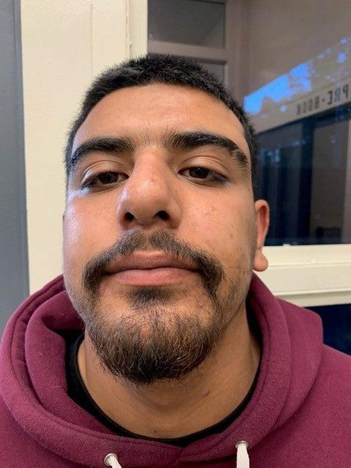 Gustavo Betancourt,23, was arrested on a weapons charge by the Merced Police Department’s Gang Violence Suppression Unit on Friday afternoon in Atwater. Photo By Merced Police Department.