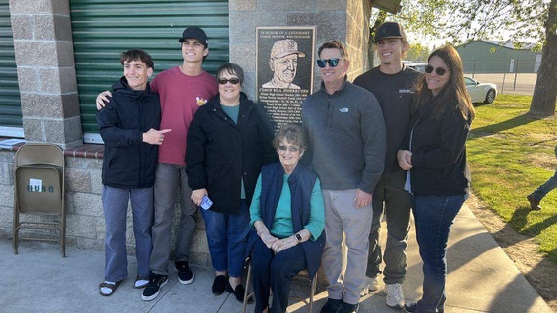 Legendary Hilmar baseball coach Interbitzen honored with ceremony, plaque