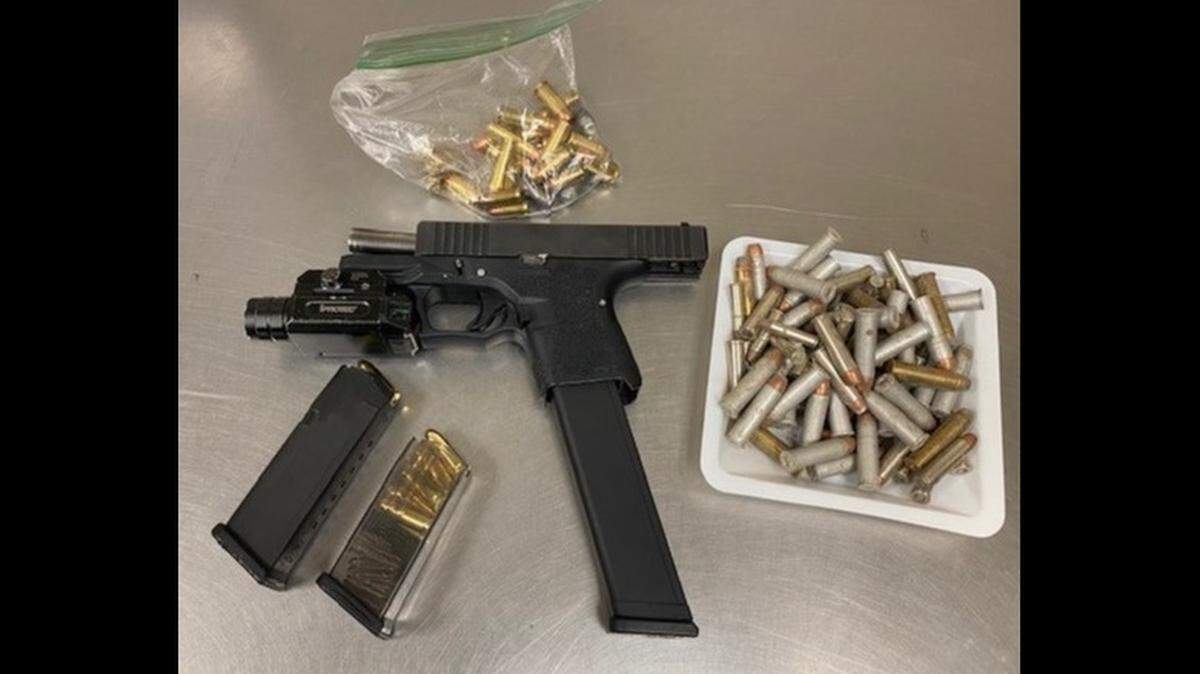 Merced Police officers located this firearm and ammunition after searching the residence of Thomas Garcia, 23, of Planada after Garcia was arrested on suspicion of an attempted homicide and burglary in Merced, Calif. on Wednesday, March 3, 2021.