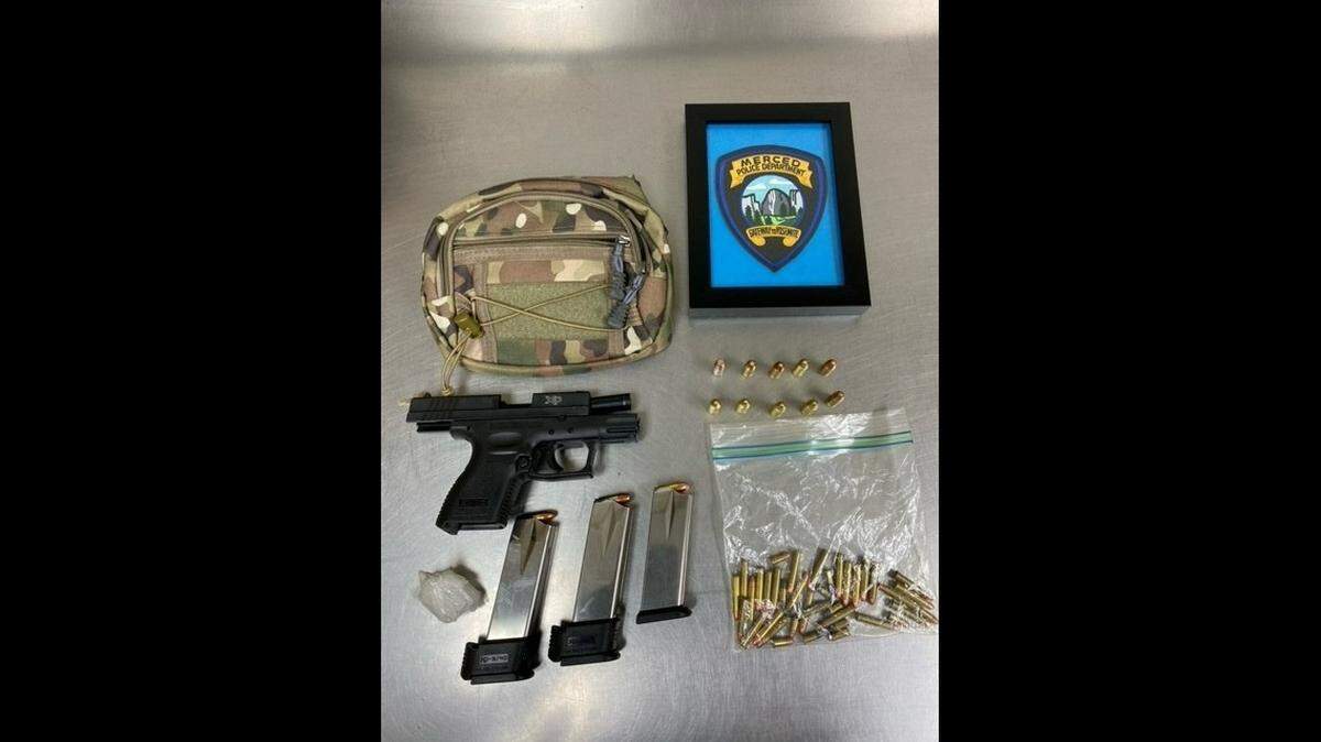 A 44-year old Merced man was arrested on Thursday for possession of narcotics and ammunition after he was found hiding in a home, according to police. 