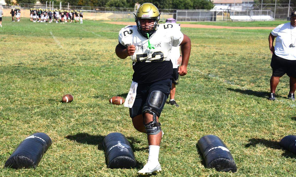 Buhach Colony High coaches are hoping junior Pedro Ramirez will make an impact on both sides of the ball up front.