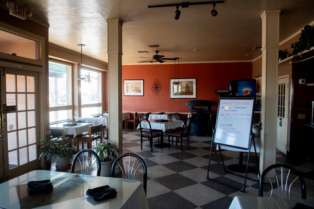 Taste of Little India located at 1052 W. Main Street in Merced, Calif., on Thursday, April 3, 2025. Restaurant owner Parm Samra said he was informed that the building has changed ownership and his lease has been terminated. The restaurant will close on April 11.