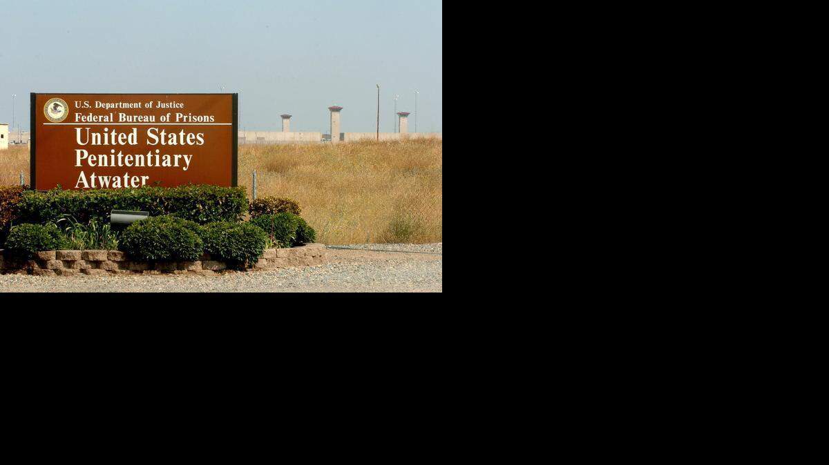 The federal penitentiary in Atwater. Two correctional officers allegedly were assaulted by inmates on Aug. 15. The names of the officers were not released
