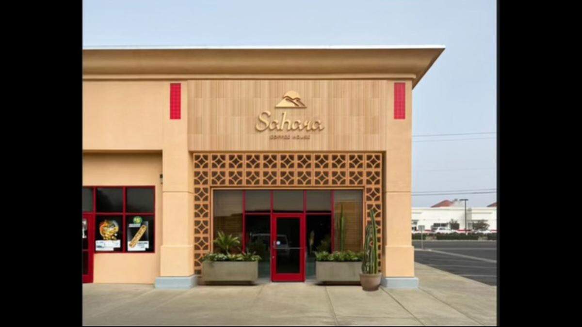 A rendering of the Sahara Coffee House, which will be located at 1459 Martin Luther King Jr. Way Suite 9, in Merced. Image courtesy of Wahab Muheyaddin.