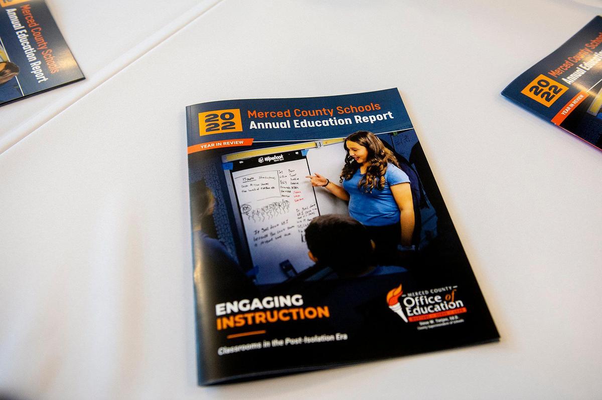 Local leaders and educators gather for the Merced County Schools annual Education Report on Monday, Feb. 27, 2023, at the Merced County Office of Education Downtown Center in Merced, Calif.