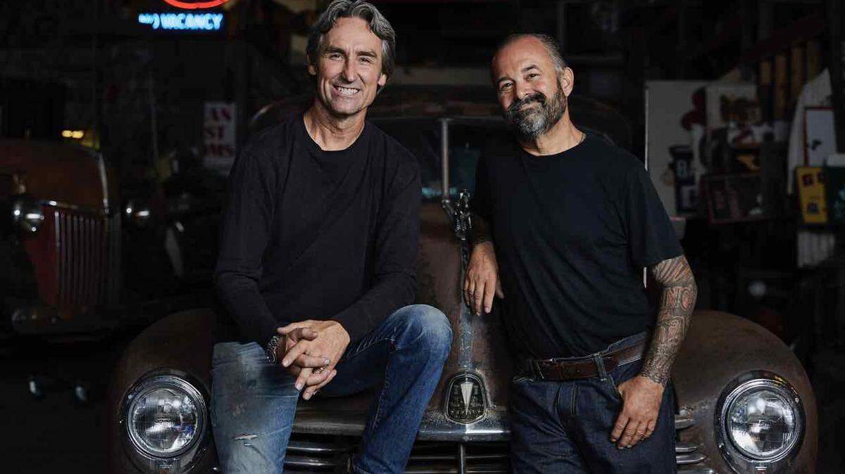 Mike Wolfe (left) and Frank Fritz are the stars of the History channel’s “American Pickers.” The show is coming to California in December and looking for locations to film episodes.