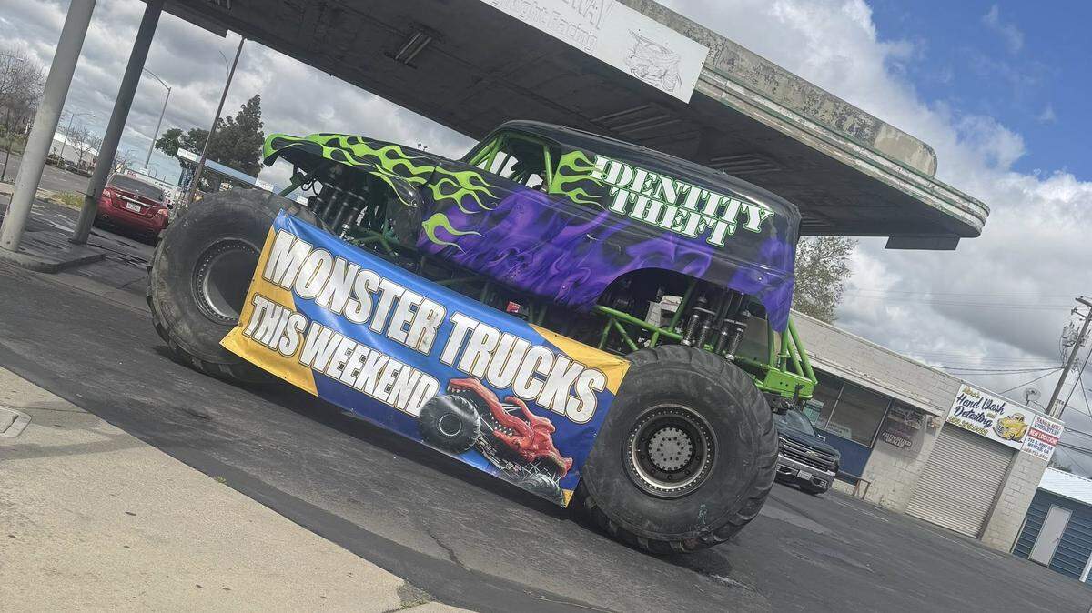 Identity Theft will be one of the featured trucks participating int the Malicious Monster Truck Show and Race at Merced Speedway on Saturday and Sunday, Nov. 15-16, 2025.