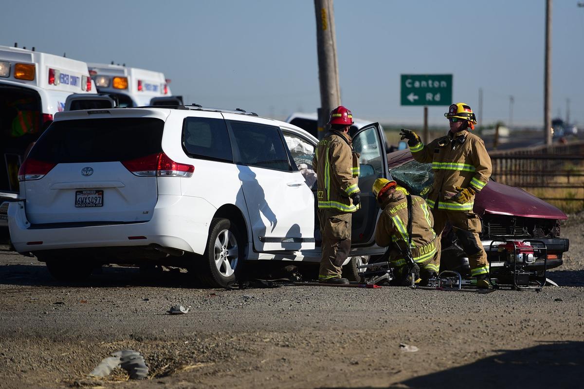 Two people were killed and multiple injured in a head-on collision on Highway 59 near Canton Road about 5:20 p.m. Sunday, June 24, 201, according to the California Highway Patrol.