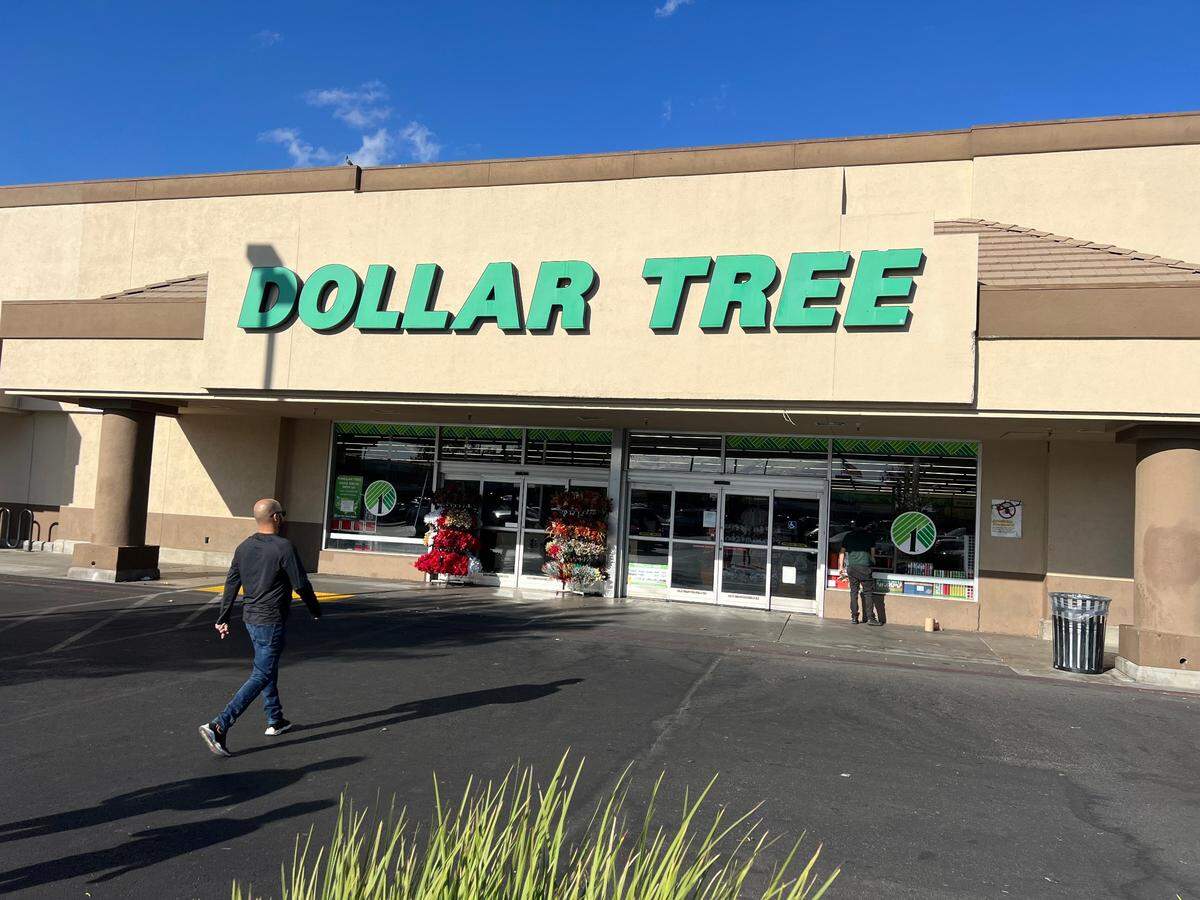 A customer walks up to a Dollar Tree on W Main Street on Monday Oct. 28. There are at least four Dollar Tree stores throughout Merced.