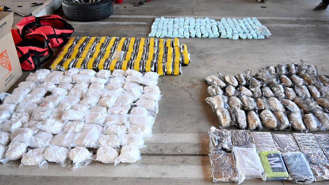 A traffic stop on I-5 in Merced County led to the seizure of $10.5 million in narcotics by the California Highway Patrol on Friday, July 21, 2023.