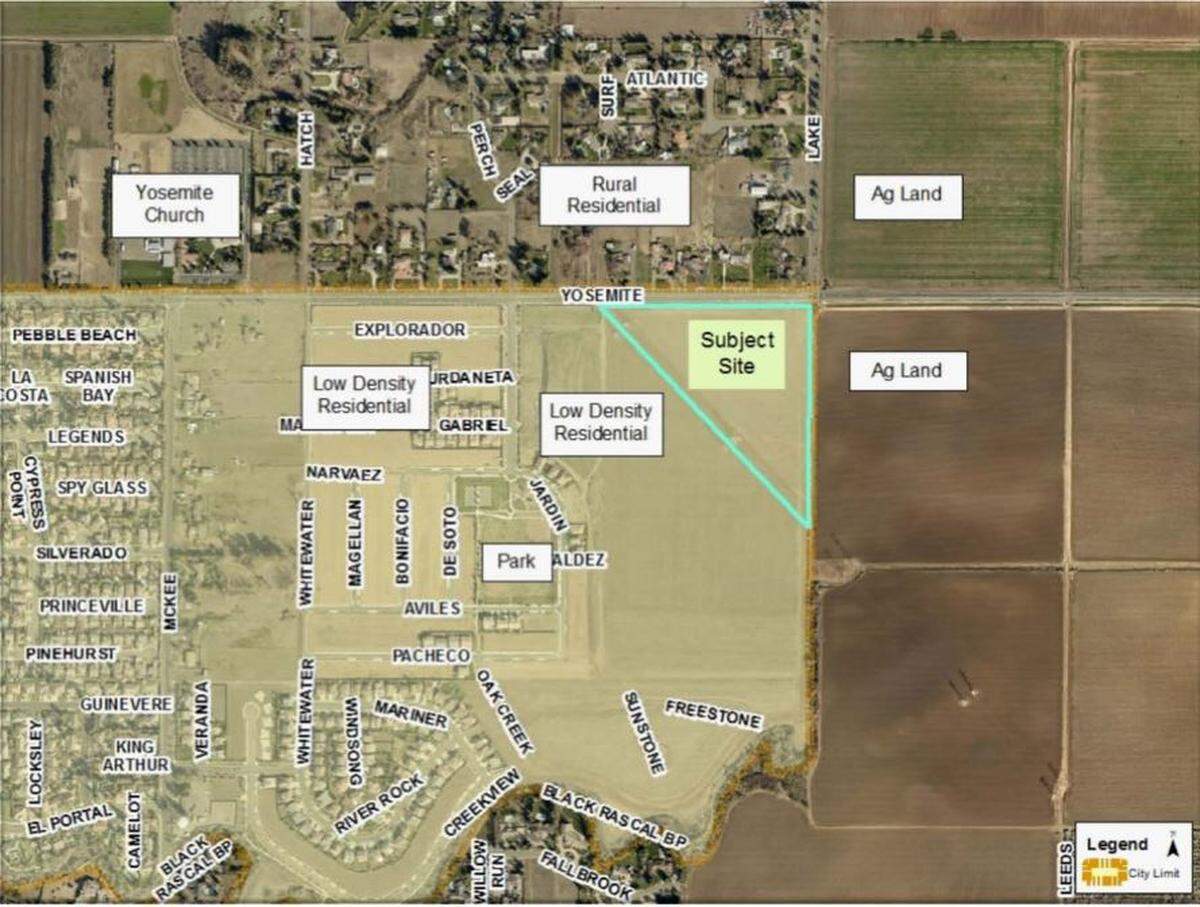 Merced Station will be built at the corner of Yosemite Avenue and Lake Road.