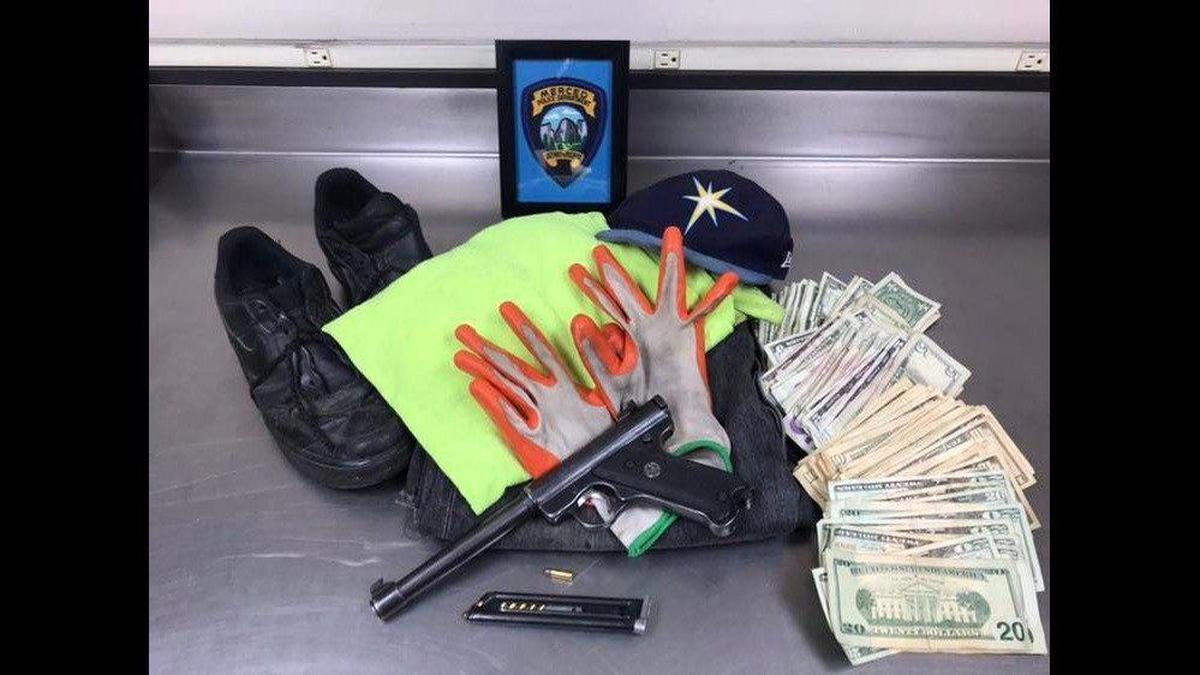 A 34-year-old man has been arrested on multiple charges, including suspicion of armed robbery and assault with a firearm, after he allegedly robbed a 7-Eleven store and fired a gun at a vehicle, according to the Merced Police Department. Image courtesy of Merced Police Department.