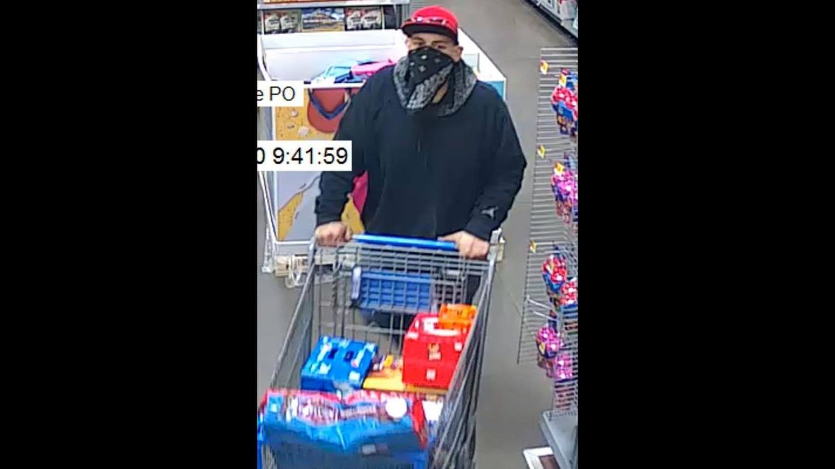 Authorities are trying to identify a person who allegedly walked out of an Atwater Walmart store without paying for about $300 worth of merchandise, according to the Atwater Police Department. Police said the person’s face was partially covered. Image courtesy of Atwater Police Department.