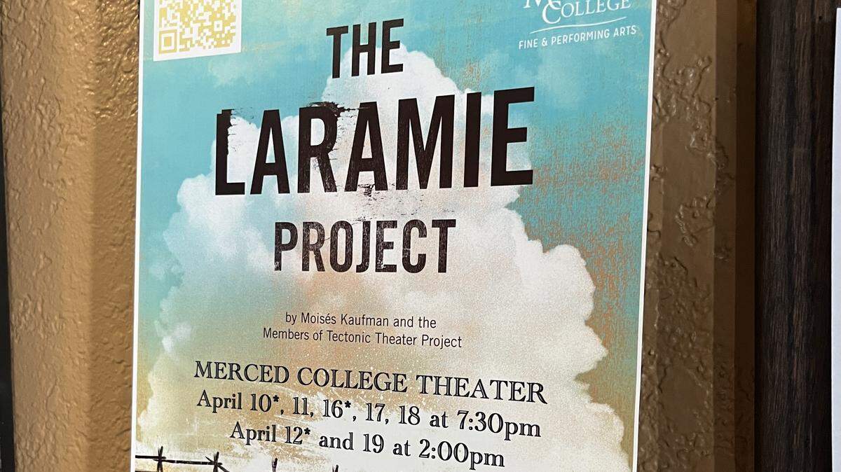 Poster for The Laramie Project at Merced College Theater