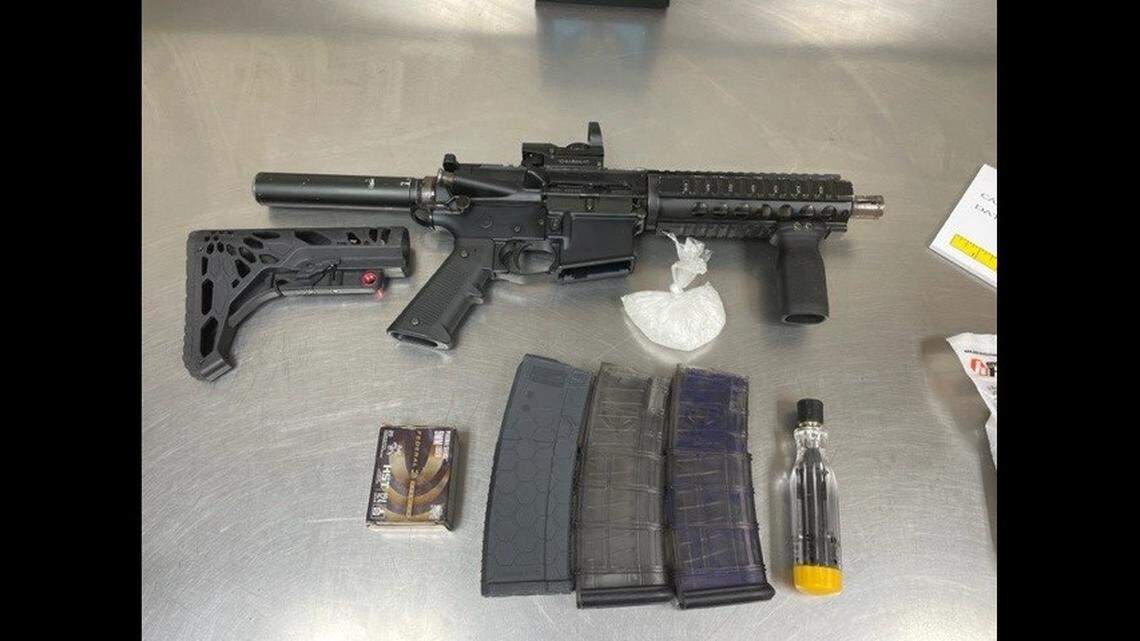 Man with outstanding warrant arrested for possessing assault rifle, Merced police say