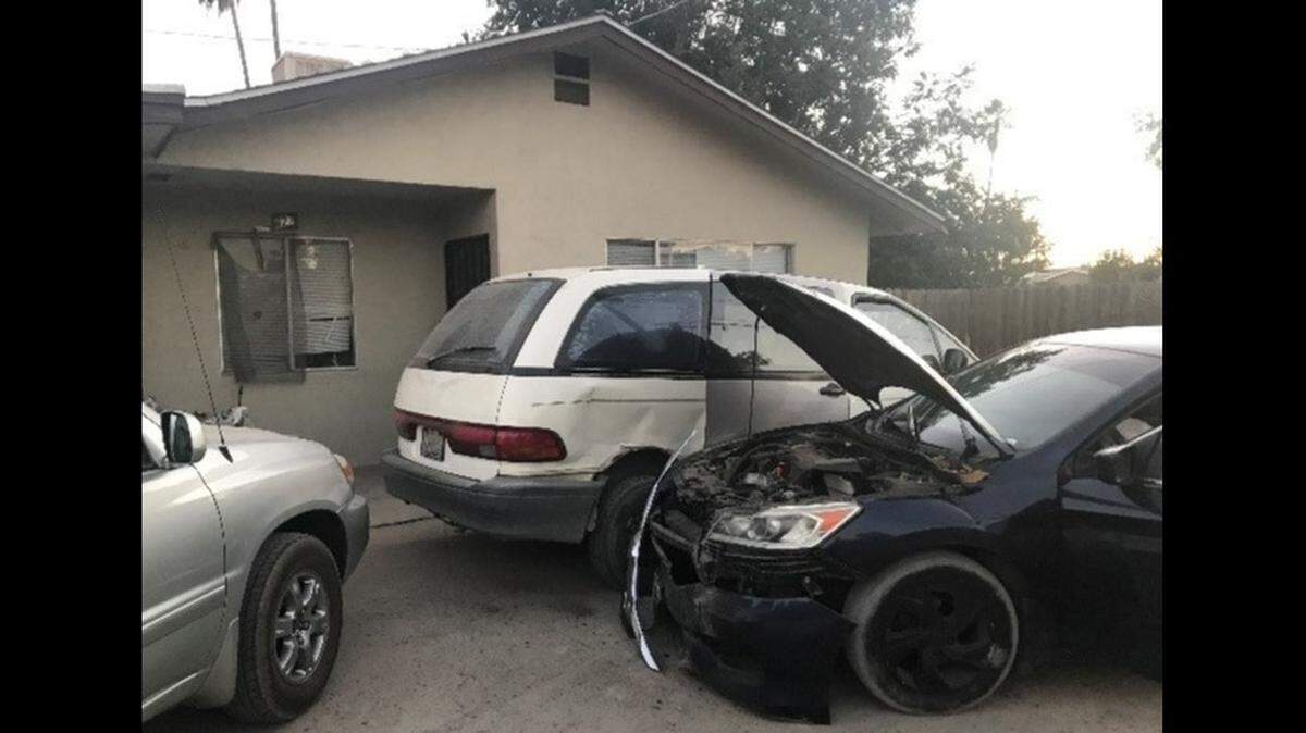 A 25-year old gang member was arrested on Friday night, Sept. 2, 2022, police said, after he led officers on a vehicle chase before crashing in the 600-block alley of West Seventh Street in Merced, California.