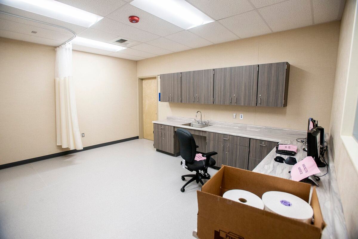 The health office at the new Administrative Services building on the campus of Franklin Elementary School in Merced County, Calif., on Wednesday, July 24, 2024. The roughly 3,500 square foot facility is equipped to support the Franklin Elementary School staff, students and their families.