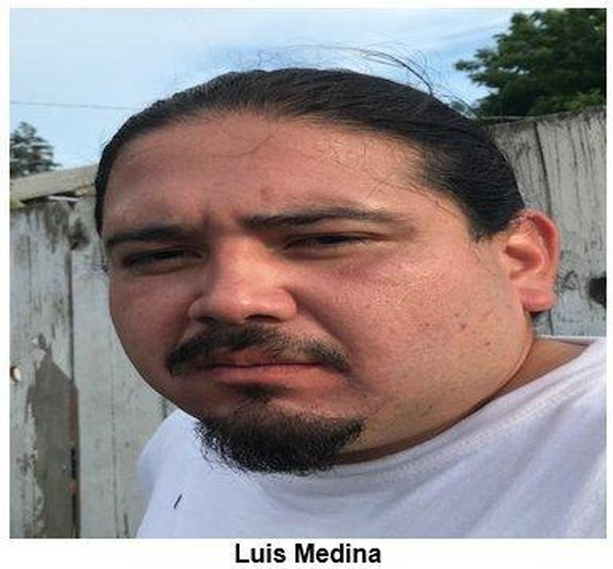 Luis Medina, 28. Photo courtesy of the Merced Police Department.