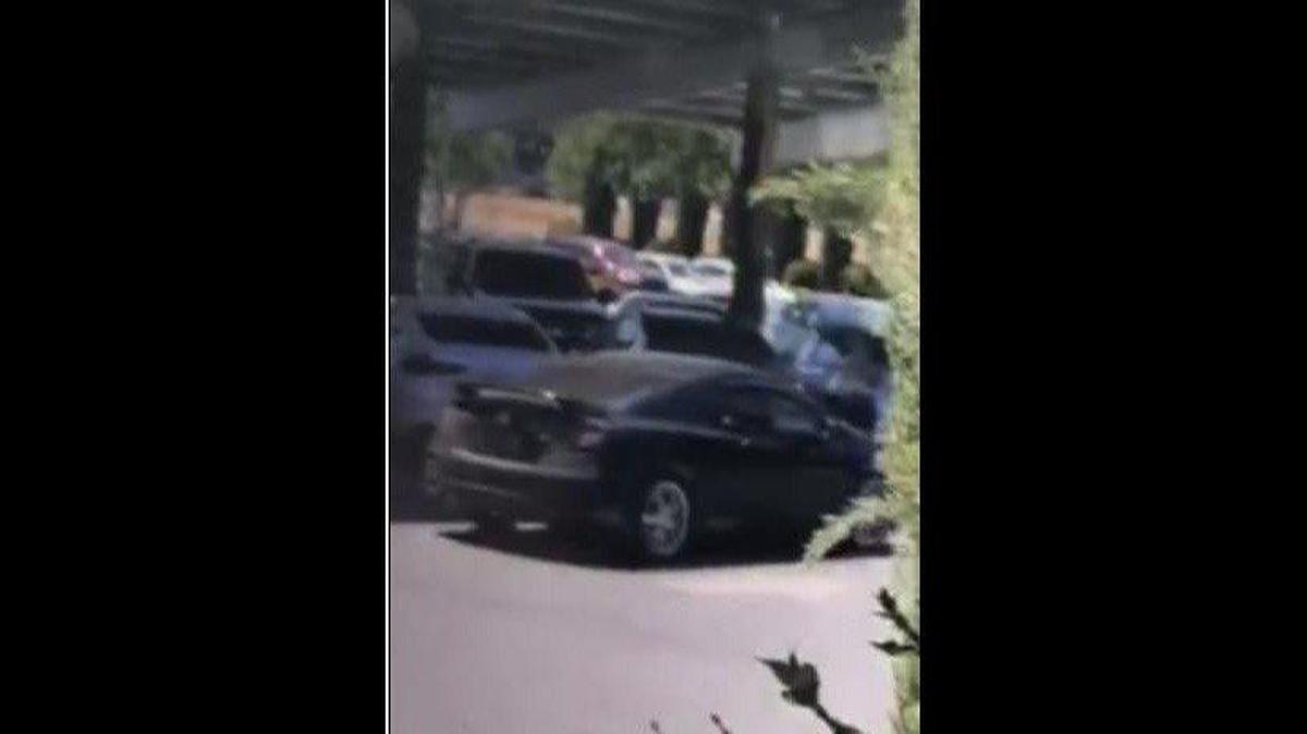 Video footage of a suspect vehicle and information from a GPS monitor led to the arrest of man on probation suspected of catalytic converter theft, according to Merced police. Image courtesy of Merced Police Department.