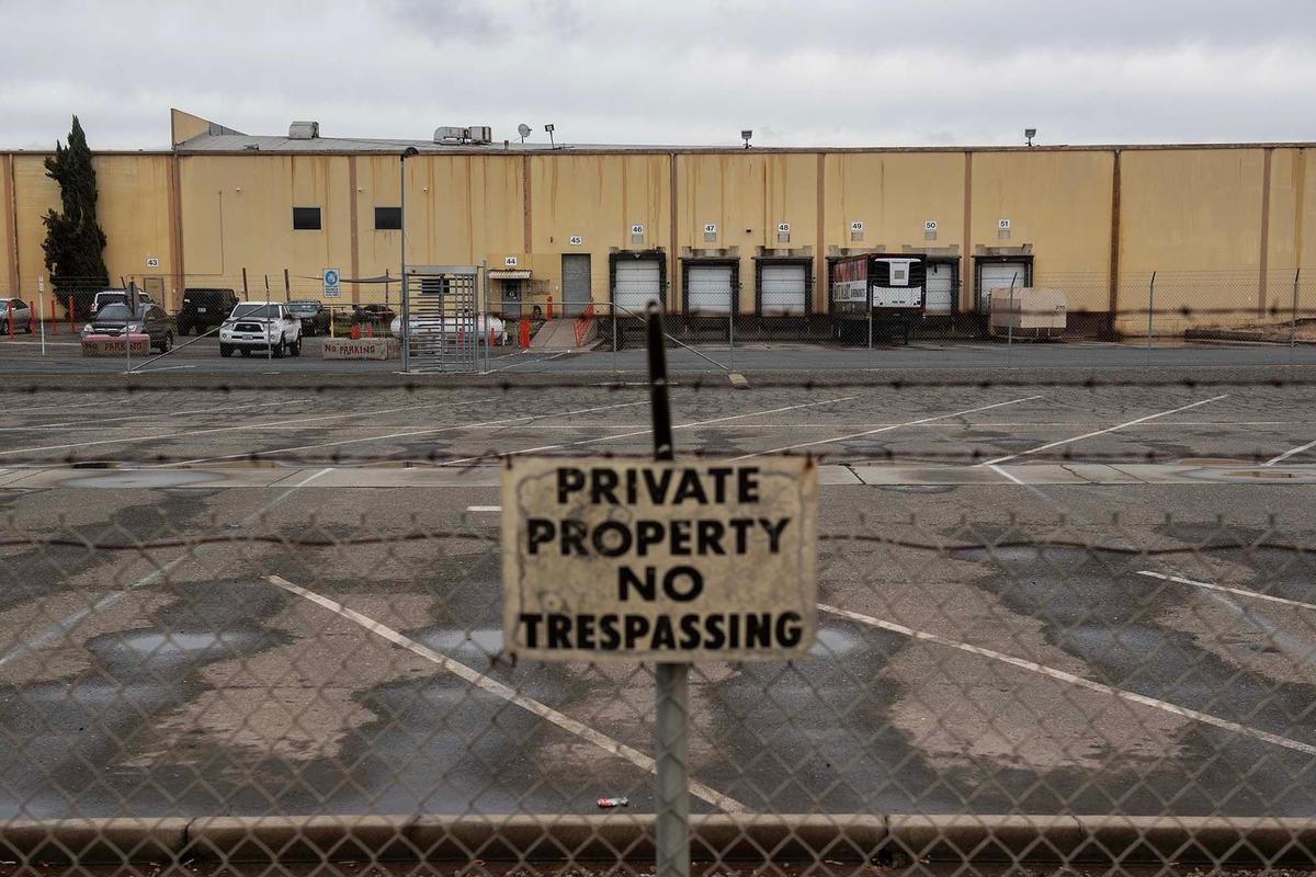The now closed Yosemite Wholesale Distribution Center located at 2674 Vassar Ave. in Merced, Calif., on Tuesday, Nov. 26, 2024. The Save Mart Companies announced the planned closure of the facility in September.