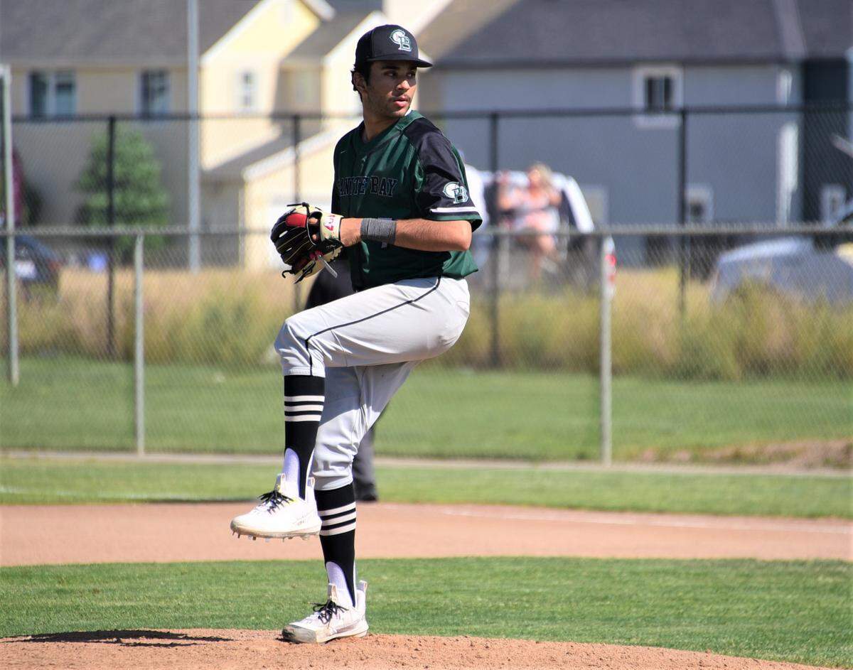 Granite Bay right-hander Jack Ghufran pitched a complete game in the Grizzlies 9-2 win over El Capitan on Thursday, May 11, 2023.