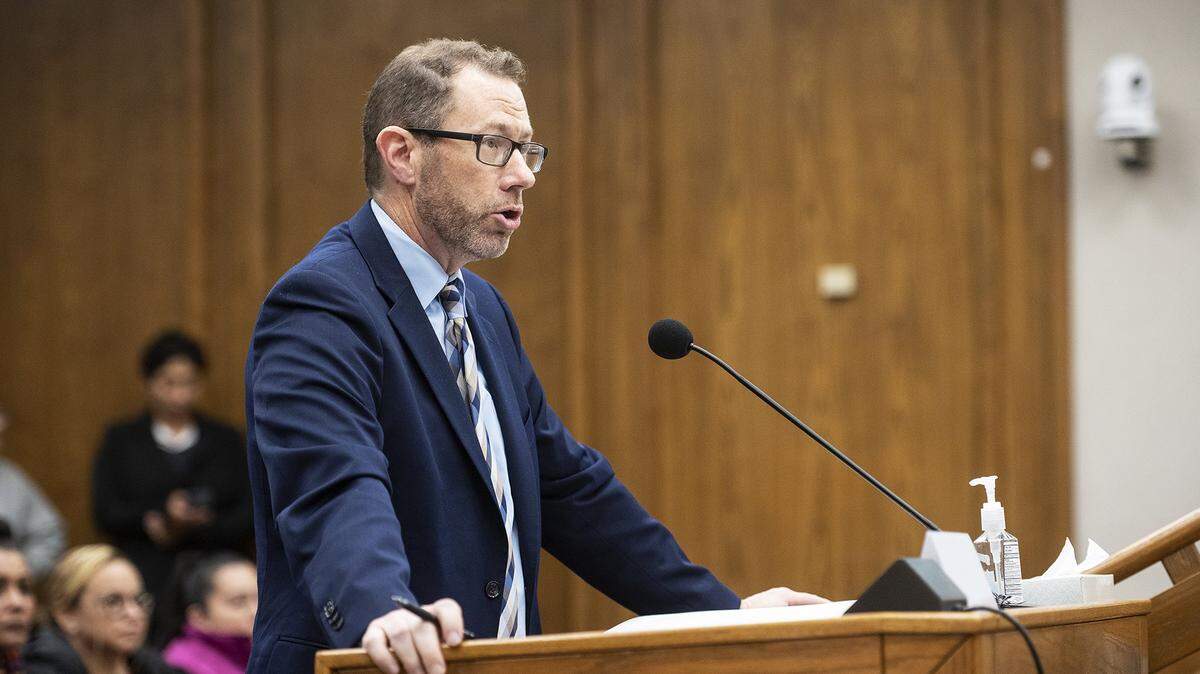 Merced County Community and Economic Development Director Mark Hendrickson, speaks to supervisors during the Merced County Board of Supervisors meeting in Merced, Calif., on Tuesday, Feb. 28, 2023. Merced Sun-Star File Image.