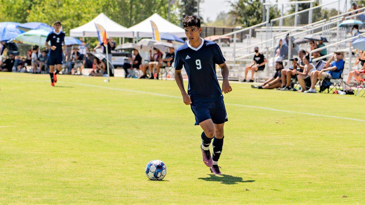 UC Merced’s Andres Lua was named the California Pacific Conference Offensive Player of the Week recently after scoring five goals in two matches.