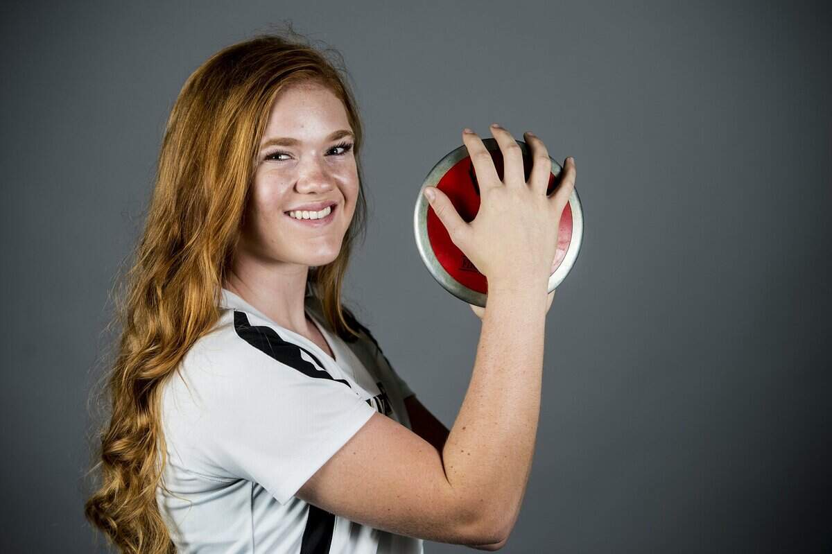 Buhach Colony High School’s Morgan Johnson poses for a portrait in Merced, Calif., Tuesday, June 21, 2016. Johnson is the Merced Sun-Star Girls Track Athlete of the Year.